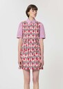 Russel Dress pale pink retro print Blush TARA JARMON US