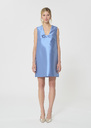Rusane Dress sky blue duchess satin Horizon TARA JARMON US