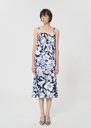 Rosabella dress midnight blue floral print cotton Night TARA JARMON US