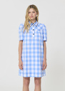 Roddy Dress sky blue in gingham in poplin Horizon TARA JARMON US