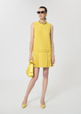 Rilla Dress yellow in a frothy crepe Mimosa TARA JARMON US