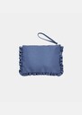 Sabrina clutch sky blue duchess satin Horizon TARA JARMON US