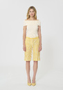 Sasha Shorts yellow striped linen and cotton Mimosa TARA JARMON US