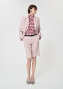 Sasha Shorts pale pink textured wool Blush TARA JARMON US