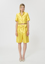 Short Simon yellow duchess satin Mimosa TARA JARMON US