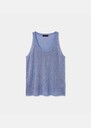 Tabatha Tank Top sky blue cotton Horizon TARA JARMON US