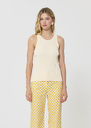 Trish tank top ecru ribbed knit Mimosa, Night, Off-white TARA JARMON US