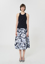 Trish tank top midnight blue ribbed knit Night TARA JARMON US
