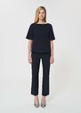 Top Théo midnight blue in fluid crepe Night TARA JARMON US