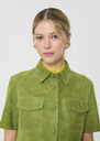 Top Tino green suede Pomme TARA JARMON US