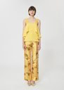 Top Tosca yellow in fluid crepe Mimosa TARA JARMON US