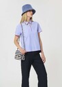 Top Tennis blue with thin cotton stripes Blue TARA JARMON US