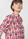 Top Theodora pale pink retro print Blush TARA JARMON US
