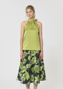Top Tierri satin green Anis TARA JARMON US