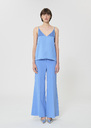 Top Tamara sky blue satin Horizon TARA JARMON US