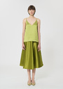 Top Tamara satin green Anis TARA JARMON US