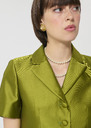 Victoire Jacket green duchess satin Anis TARA JARMON US