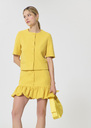 Vanita Jacket yellow in a frothy crepe Mimosa TARA JARMON US