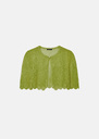 Valentine jacket light green mohair Pomme TARA JARMON US