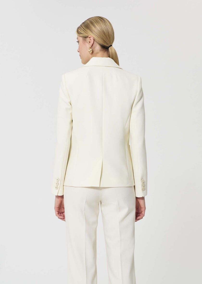 Valy Jacket unbleached canvas, grain of powder Off-white TARA JARMON US