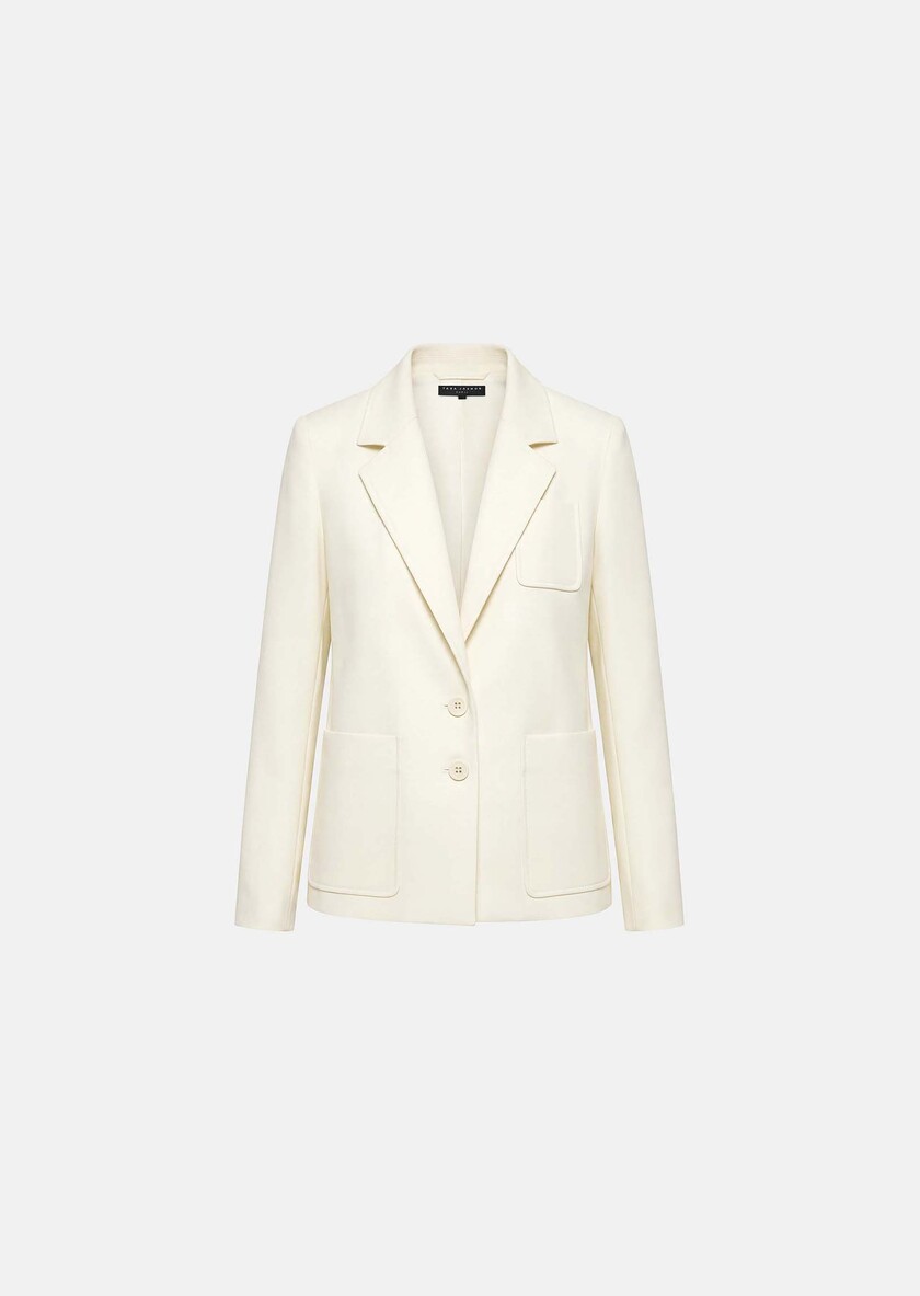 Valy Jacket unbleached canvas, grain of powder Off-white TARA JARMON US