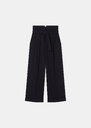 Pia Pants midnight blue in fluid crepe Night TARA JARMON US