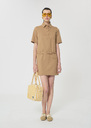Rivy Dress beige cotton garbardine Miel TARA JARMON US