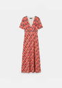 Raelita Dress Pale pink retro print Blush TARA JARMON US