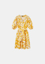 Rochella Dress yellow floral print poplin Mimosa TARA JARMON US