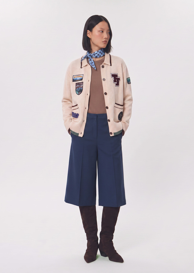 Giuseppe vest ecru embroidered with pockets Off-white TARA JARMON US