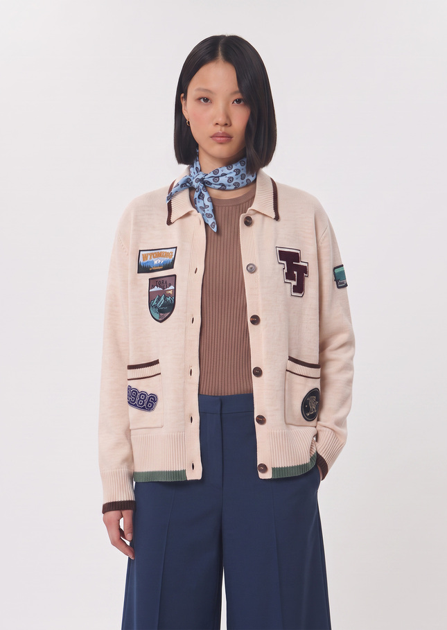 Giuseppe vest ecru embroidered with pockets Off-white TARA JARMON US