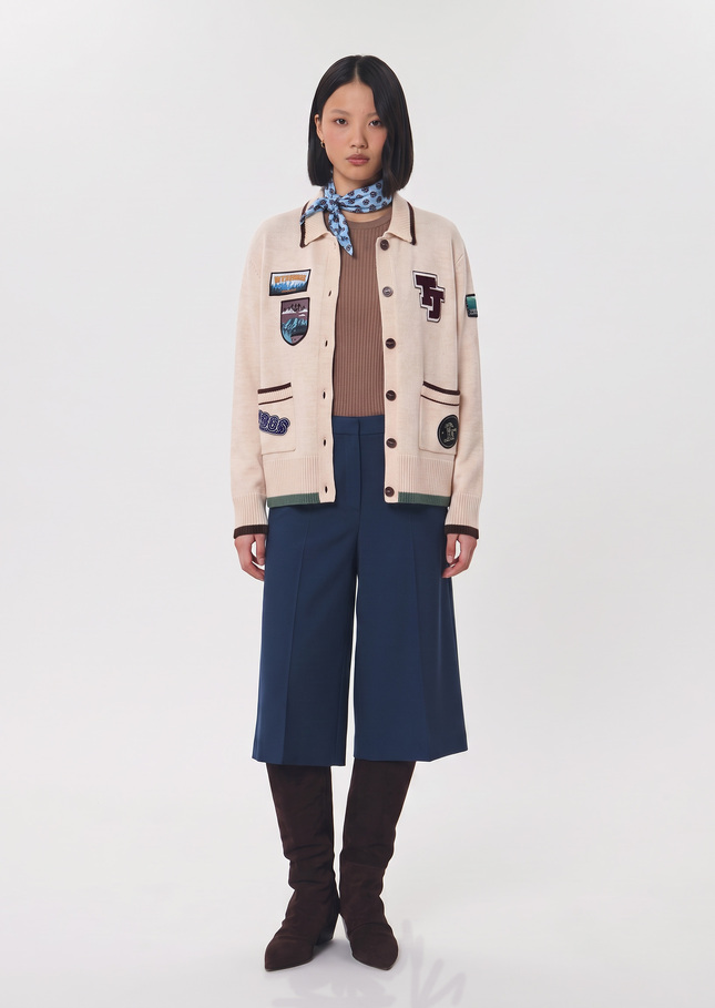 Giuseppe vest ecru embroidered with pockets Off-white TARA JARMON US