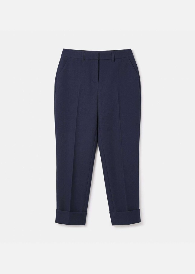 Philippa trousers navy blue straight cut Denim TARA JARMON US