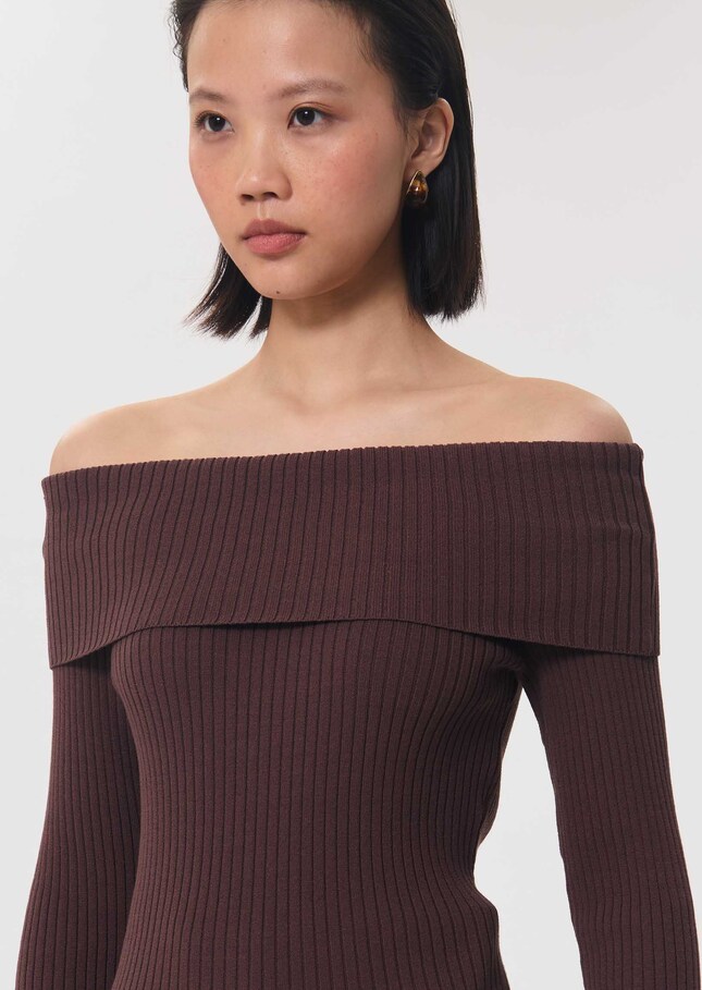 Philippine sweater ribbed tonka beanie with boat neck Tonka TARA JARMON US