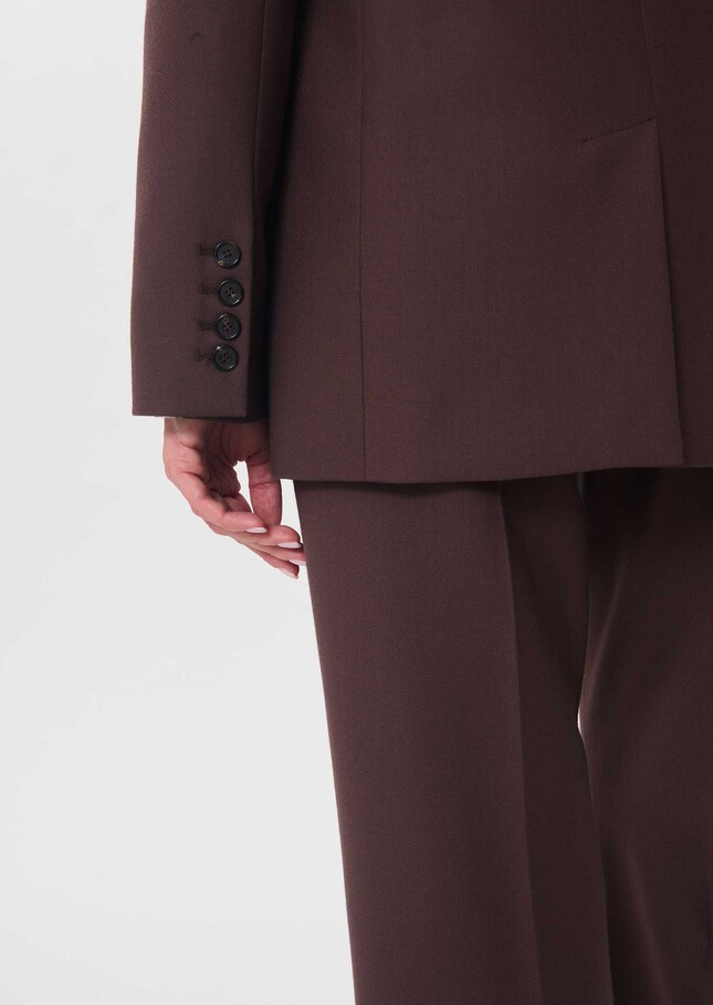 Vassili Jacket Double-breasted brown blazer Tonka TARA JARMON US