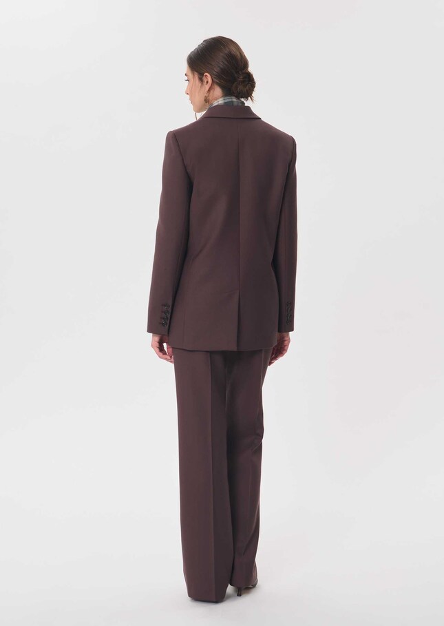 Vassili Jacket Double-breasted brown blazer Tonka TARA JARMON US