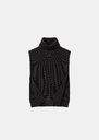 Angèle's Breastplate heather grey turtleneck knit Gray grey TARA JARMON US