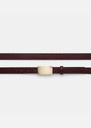 Lison Belt thin fig with rectangular loop Fig TARA JARMON US