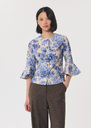 Calisto Shirt ecru floral print Off-white TARA JARMON US
