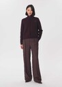 Gabrielle vest fig with a high neck Fig TARA JARMON US