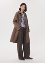 Irma raincoat camel and blue checkered Caramel TARA JARMON US