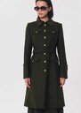Maelline Coat long khaki belted Khaki TARA JARMON US