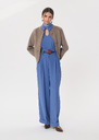 Pia Pants flowing blue belted Denim TARA JARMON US