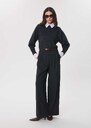 Pia Pants High-waisted, flowing grey Grey TARA JARMON US