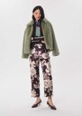 Patricio trousers beige and fig floral print dress Fig TARA JARMON US