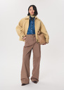 Perina trousers large caramel belted Caramel TARA JARMON US