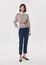 Philippa trousers navy blue straight cut Denim TARA JARMON US