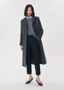 Philippa trousers navy blue right with lapel Night TARA JARMON US