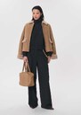 Palina Sweater heather grey with a high collar Gray grey TARA JARMON US