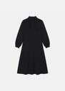 Rubben Dress long black collar Black TARA JARMON US